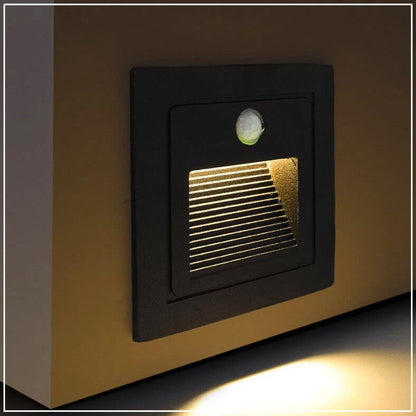 Hylum 3 Watt HY-0703 Square | Wall Light – Black Body, Warm White