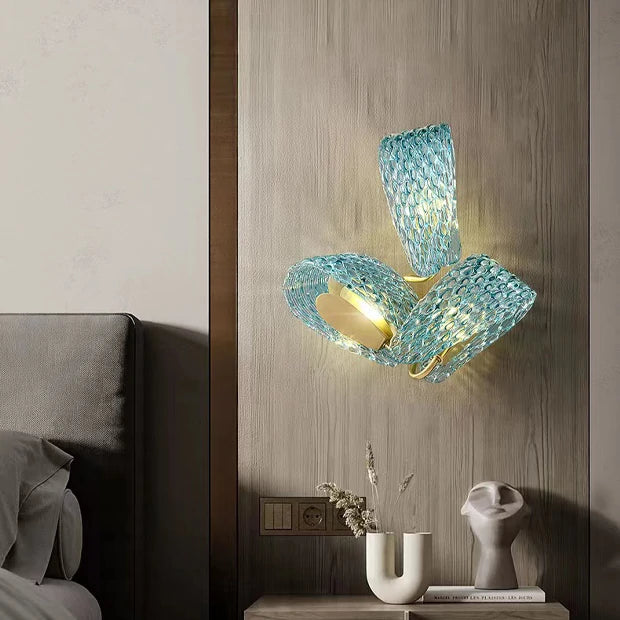Majestic Blue modern wall lights installed on a stylish wall for home décor