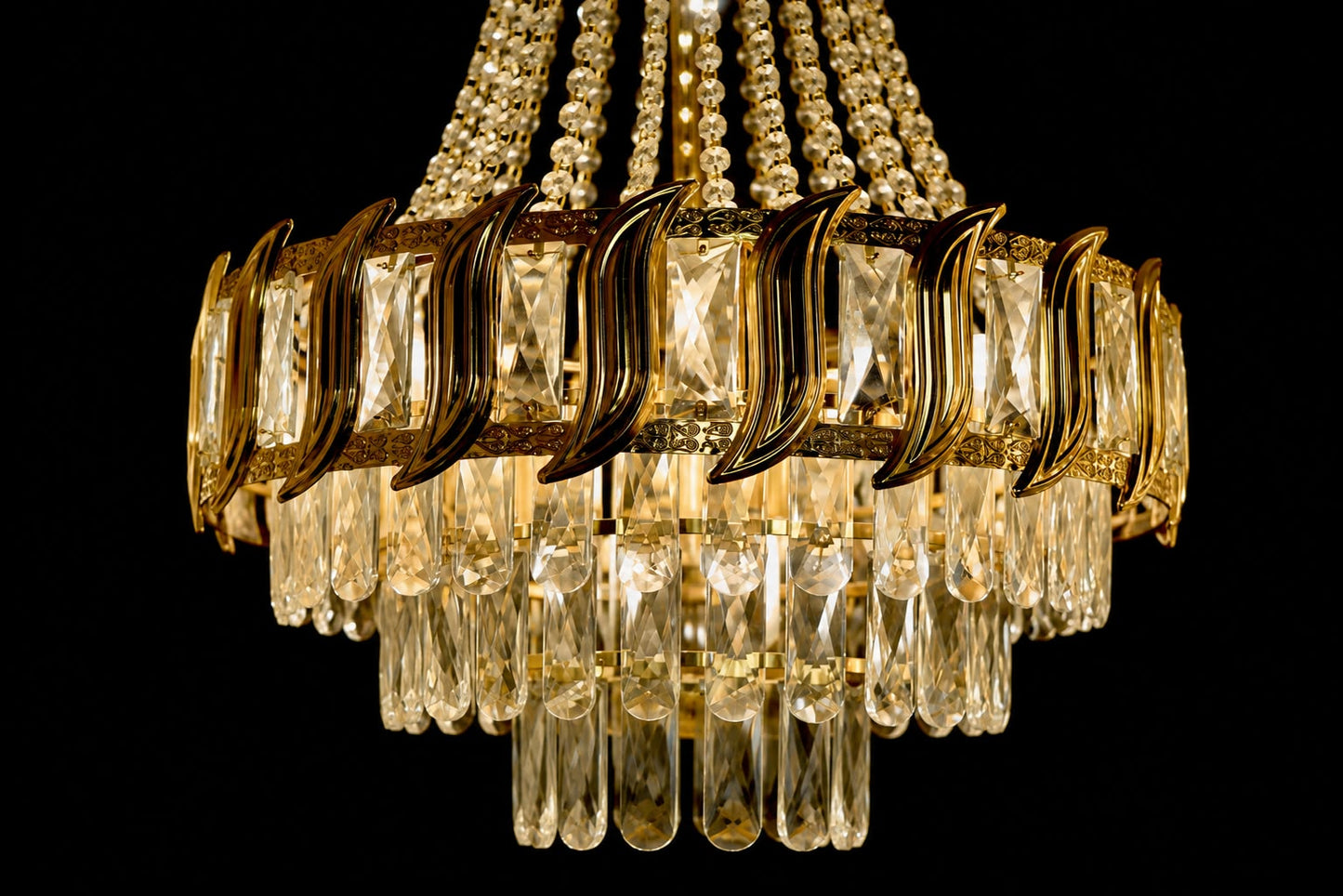 Manara Aurelia Crystal Chandelier | Luxury Gold Chandelier