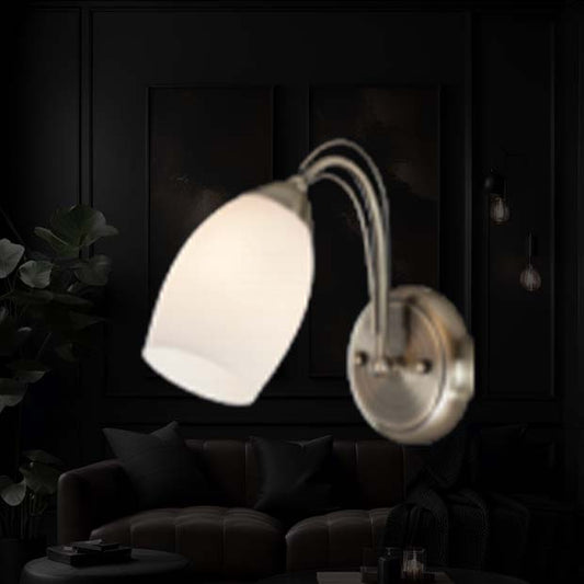 Elegant gilded bedside wall lamps mounted on bedroom walls for stylish lighting
