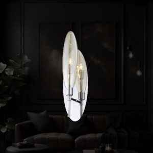 blooming glass wall light manara