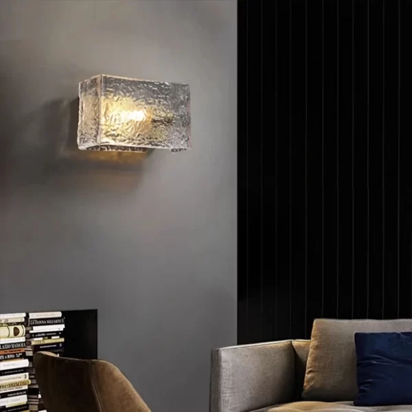 Frosted Block Haning Wall Light - Image 5