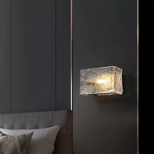 Frosted Block Haning Wall Light - Image 7