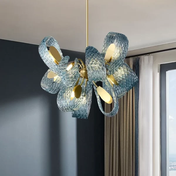 Majestic Blue Chandelier - Image 4