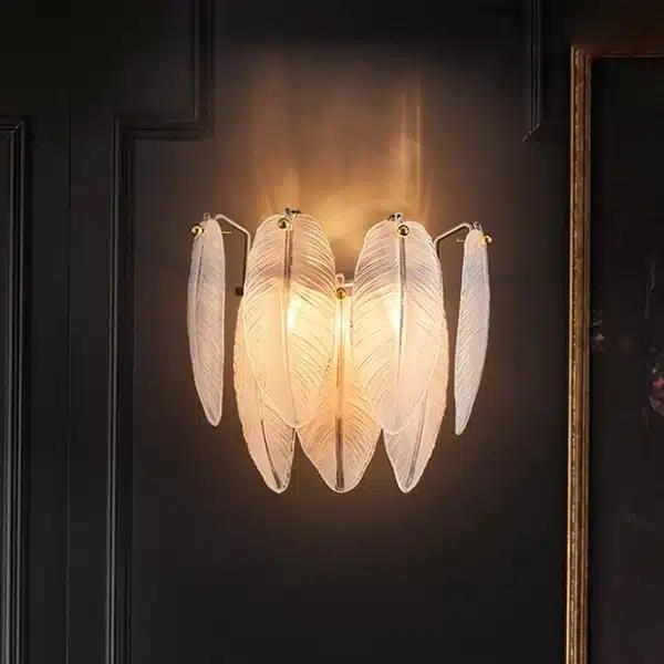 Casablanca Feather Wall Light