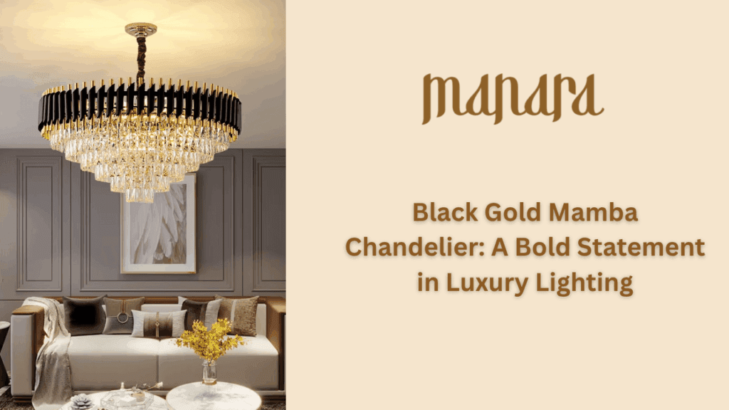 Buy Black Gold Mamba Chandelier